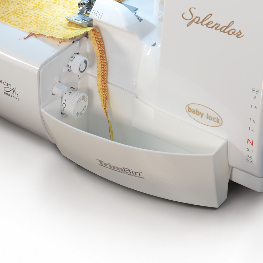 TrimBin (Standard) for Baby Lock sergers, White — Cutting Edge Serger Designs