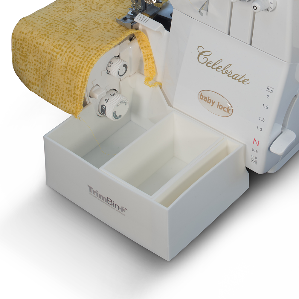 TrimBin+ for Baby Lock for Baby Lock sergers, White — Cutting Edge Serger Designs
