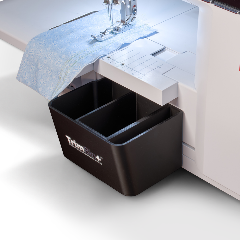 TrimBin+ fabric catcher for BERNINA sergers, Black — Cutting Edge Serger Designs