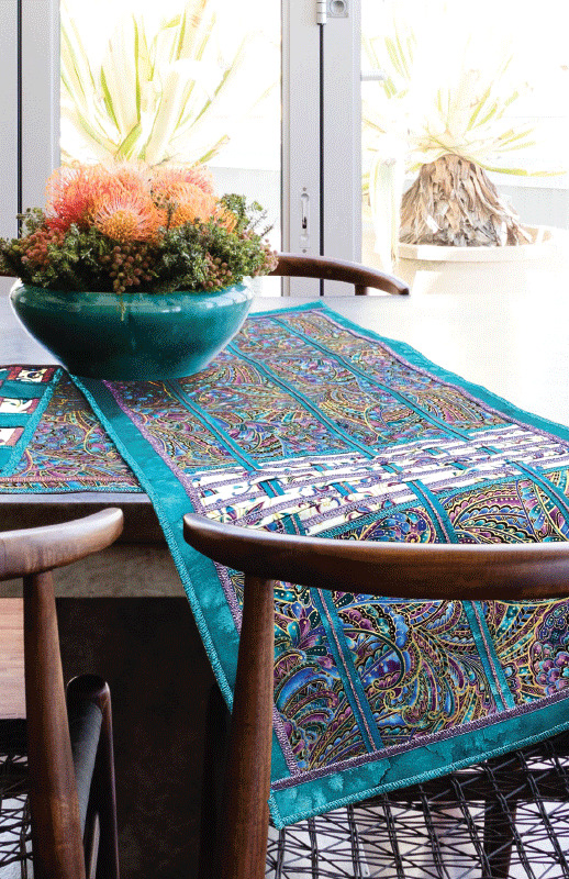 Braided Placemat & Runner — serger pattern by Barbara Goldkorn