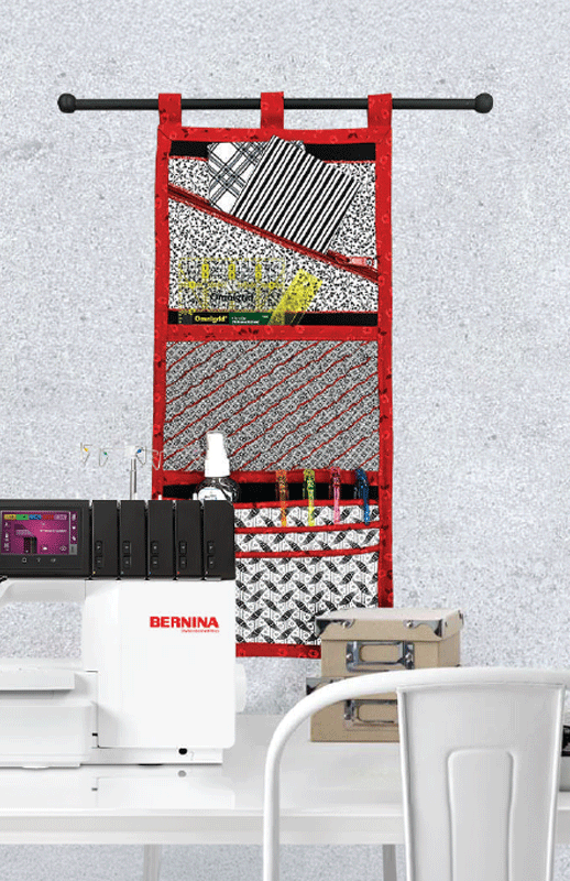 Hanging Wall Pockets — serger pattern by Barbara Goldkorn