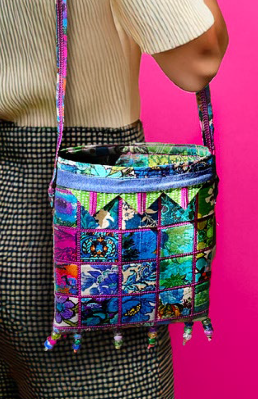 Over the Shoulder Bag — serger pattern by Barbara Goldkorn