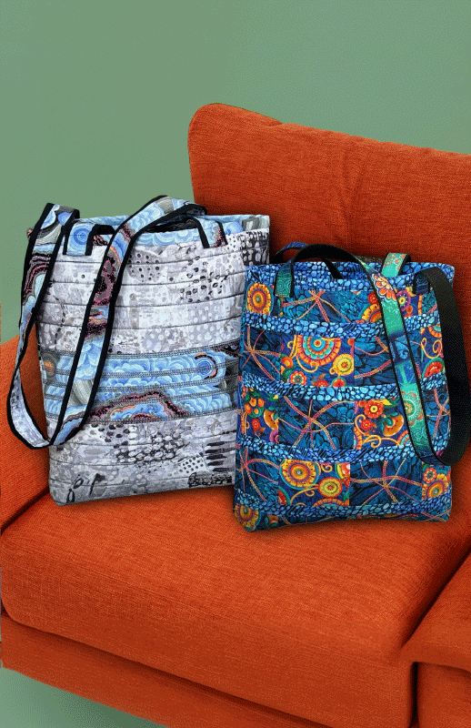 Tote-Ally Serged Tote — serger pattern by Barbara Goldkorn